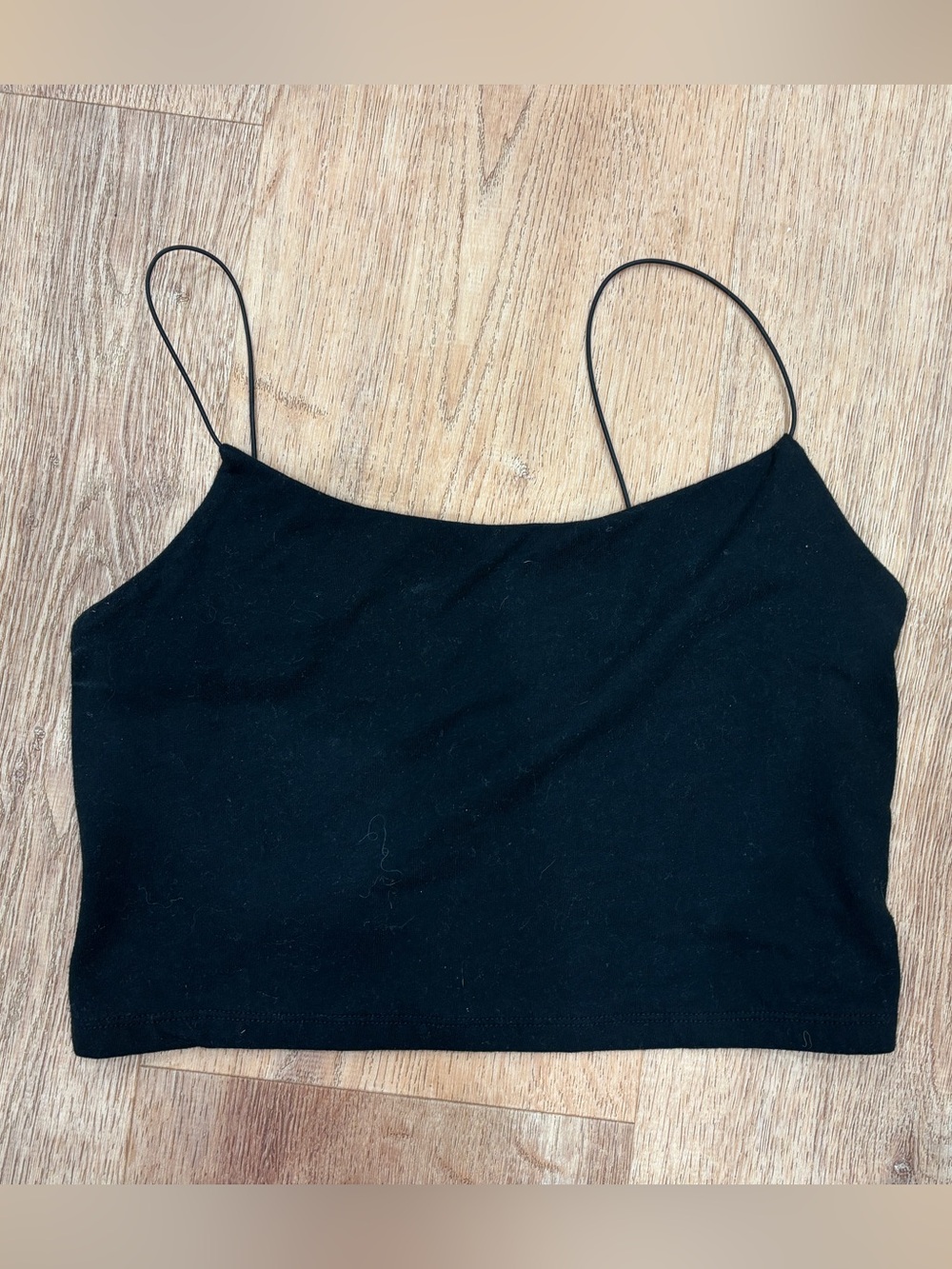 wild fable Black Spaghetti Strap Crop Camisole